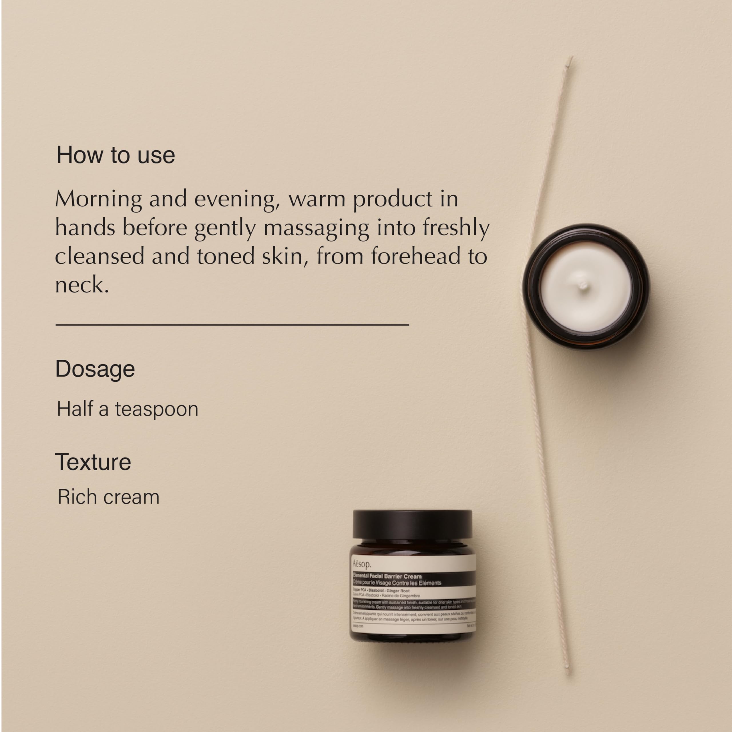 Aesop Elemental Facial Barrier Cream, 2 Ounce